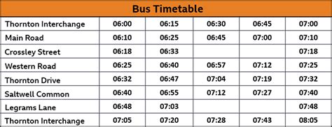 20 bus timetable.